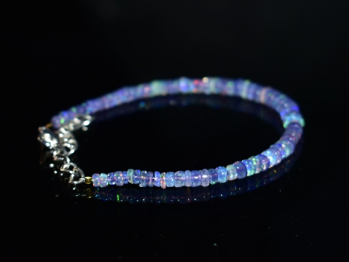 Purple Fire Opal Bracelet