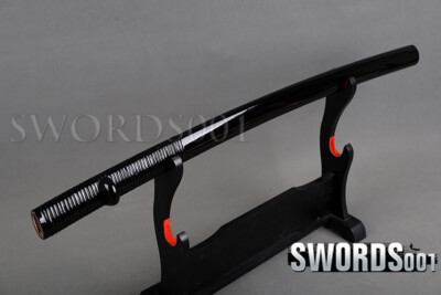 Black Rattan Saya Katana Sheath Sleeve Scabbard for Japanese Sword