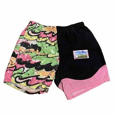 VINTAGE 80'S/90'S NEON DESIGN SHORTS/SWIMWEAR MENS 30IN WAIST X 6IN INSEAM