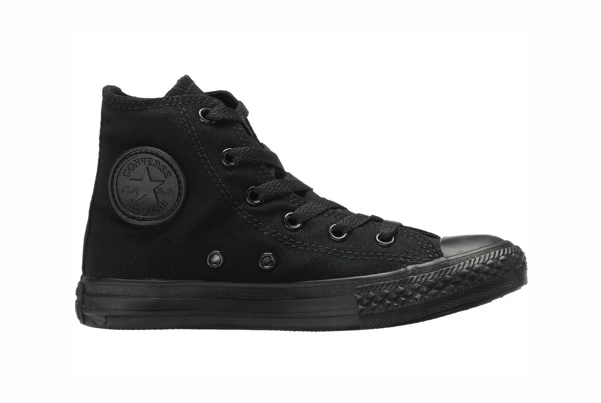 Big kids cheap black converse