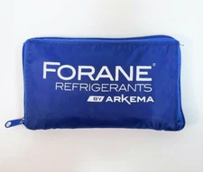 *HVAC Forane®/Arkema Zip-Up Reusable Blue SHOPPING BAG