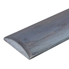 BLACK MILD STEEL CONVEX BAR 40 MM X 12MM and 51 MM X 13MM  IN VARIOUS LENGTHS
