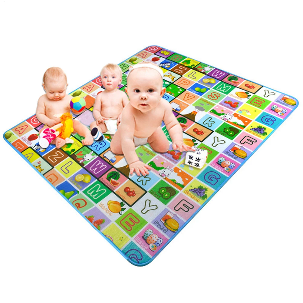 Baby Play Mat Non Toxic Sponge Soft Floor Mat Foldable Crawling Mat Waterproof