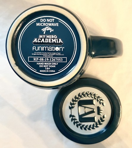 Coffee Tea Mug Cup 300ml My Hero Academia Dark Green Mug W/ Coaster - Picture 6 of 6
