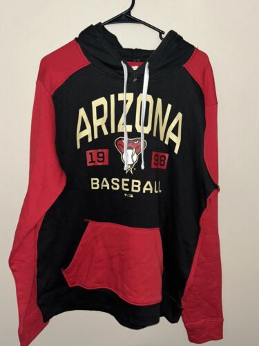 FANATICS MLB MENS ARIZONA DIAMONDBACKS HOODIE PULLOVER SWEATSHIRT SIZE LARGE NWT