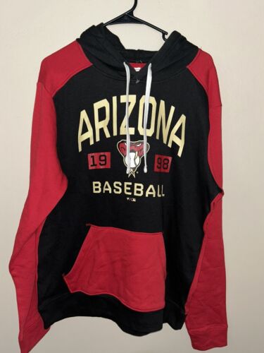 FANATICS MLB MENS ARIZONA DIAMONDBACKS HOODIE PULLOVER SWEATSHIRT SIZE LARGE NWT - Picture 1 of 4