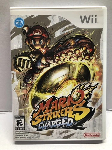 Mario Strikers Charged - Nintendo Wii Kids Game - Complete - Tested Free Ship