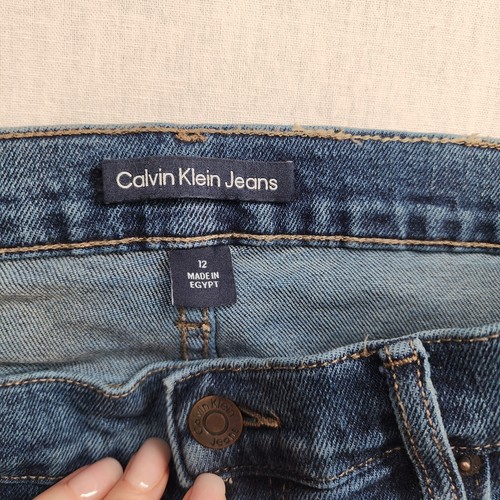 Calvin Klein Womens Jeans Vintage High Rise Ankle Stretch Straight Leg Sz 10 - Picture 3 of 7