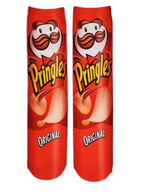 Chaussettes Fun Paquet De Chips Rouges - Originales - Femme - Taille Unique