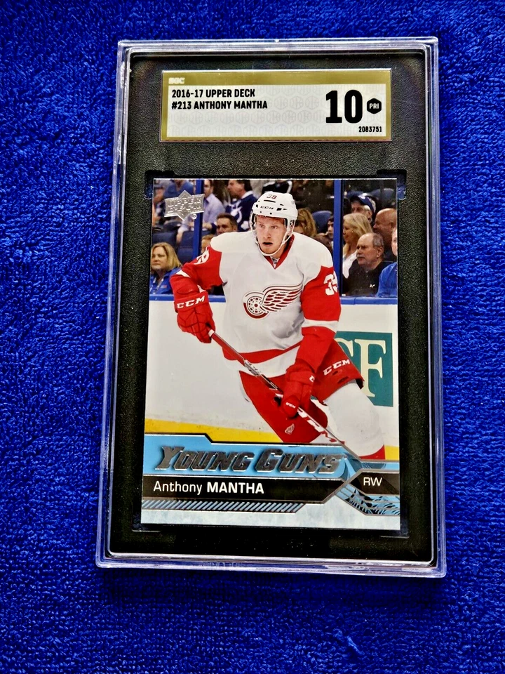 2016-17 Young Guns Anthony Mantha #213 Pristine 10 GOLD LABEL RARE GRADE GOLD 💥 - Image 2 of 4