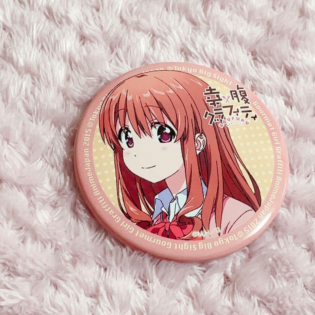 Japanese anime Gourmet Girl Graffiti can badge Ryo Machiko