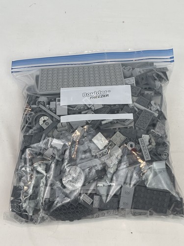 Legos Bulk Lot Gray Blocks Plates Pieces 2lb Gallon Size Bag - Picture 2 of 4