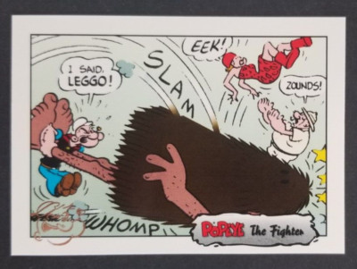 Popeye Slams Giant 1996 Cartoon Card #45 (NM)