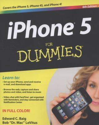 iPhone 5 for Dummies  by Edward C. Baig and Bob LeVitus (2012, Paperback)