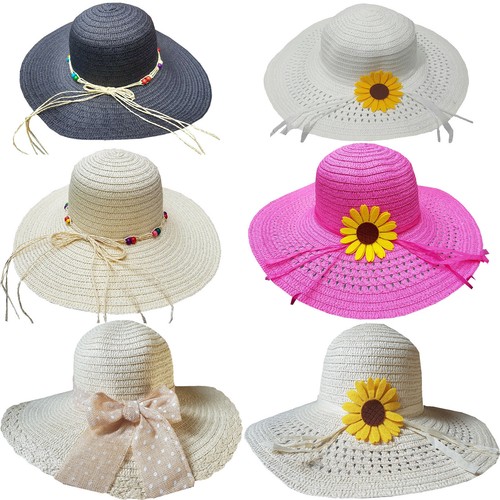UK LADIES WOMENS WIDE BRIMMED FLOPPY 