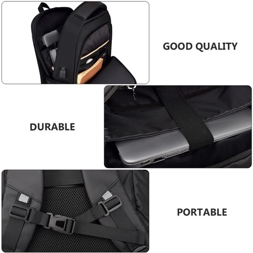Wasserdichtes Rucksack Mit Ladeanschluss Computer -Rucksack Reisen - Bild 7 von 12