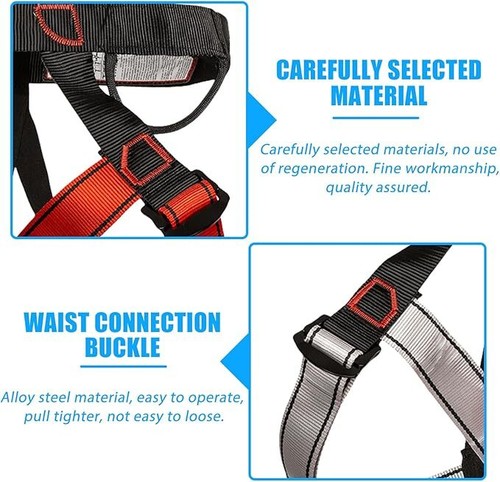 Climbing Safety Belt Working Aloft Climbing Rock Harness Half Body Protection AU - Picture 9 of 14