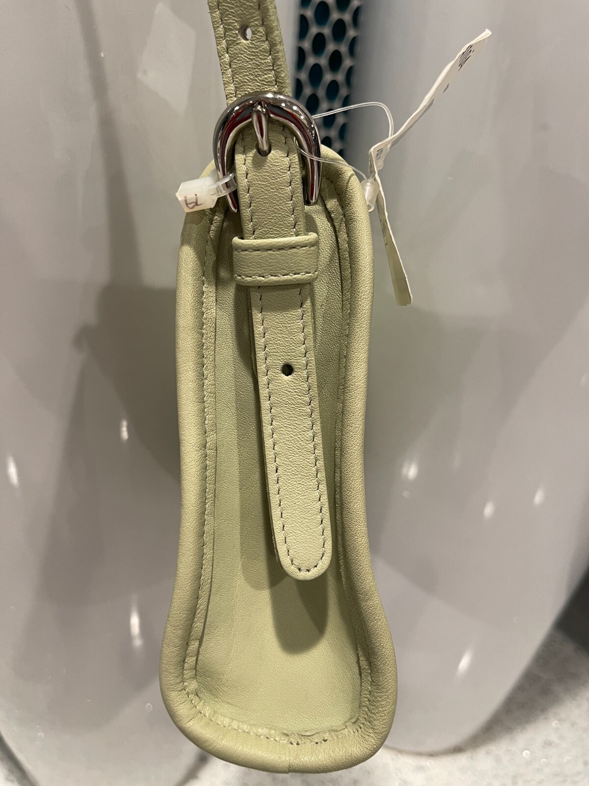 Vintage Coach Pistachio Leather Small Zip Crossbody 4104 Purse RARE/New with Tag image 5