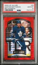 2020-21 Upper Deck Allure Red Rainbow Auston Matthews #69 PSA 10 Refractor