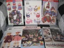 6 HOLIDAY BUTTERICK PATTERNS CHRISTMAS UNCUT 4121,6306,3619,5785,3522,5230