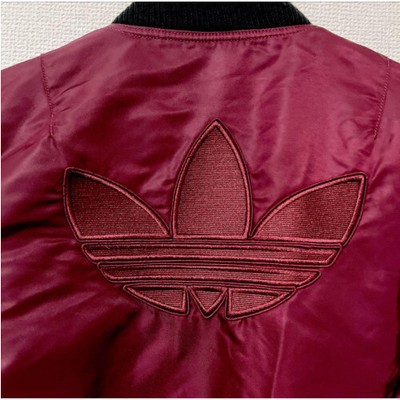 Adidas by JEREMY SCOTT short MA-1 bomber jacket Size S Red yellow