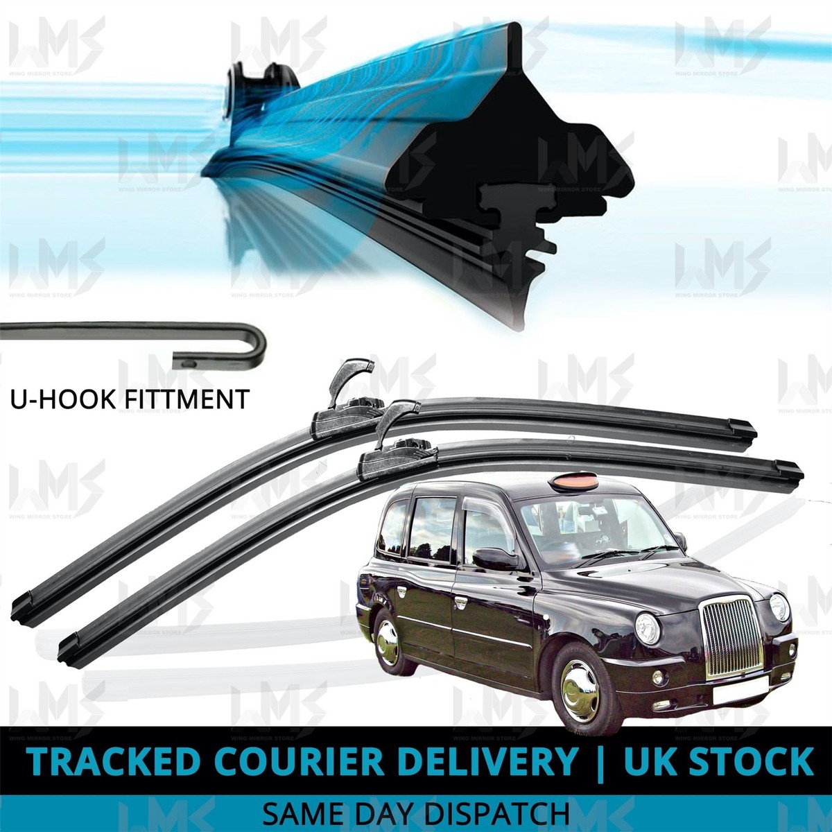 BOSCH AERO FLAT Front Wiper Blades For: London Taxi INT TX1