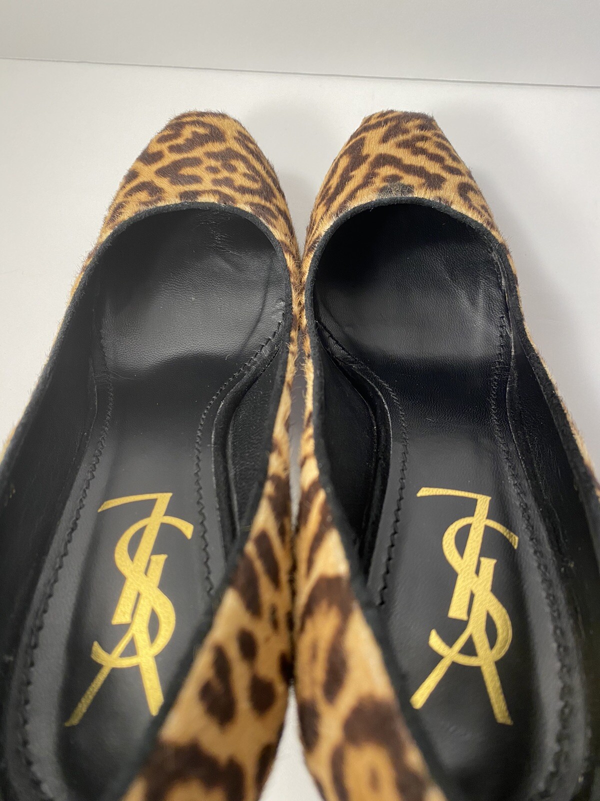 YSL Yves Saint Laurent Tribtoo Pony décolleté per capelli leopardate 36 5 6 6 5 $795