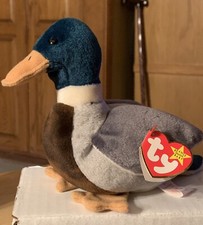 TY Beanie Babies Jake the Duck Retired Rare Errors Stamp Tag #402 1997/98👀👀$$