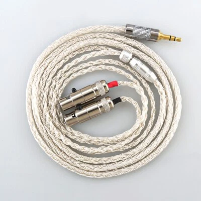 MARKENLOS Cavo cuffie piastra argento 16core 7N OCC per Audeze LCD-3 LCD-2 LCD-X