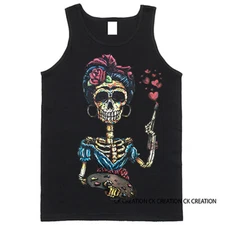Frida Day of The Dead Graphic Tank Top
