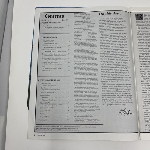 Dragon Magazine (TSR Dungeons & Dragons role-playing aid) issue 86 - Picture 3 of 7
