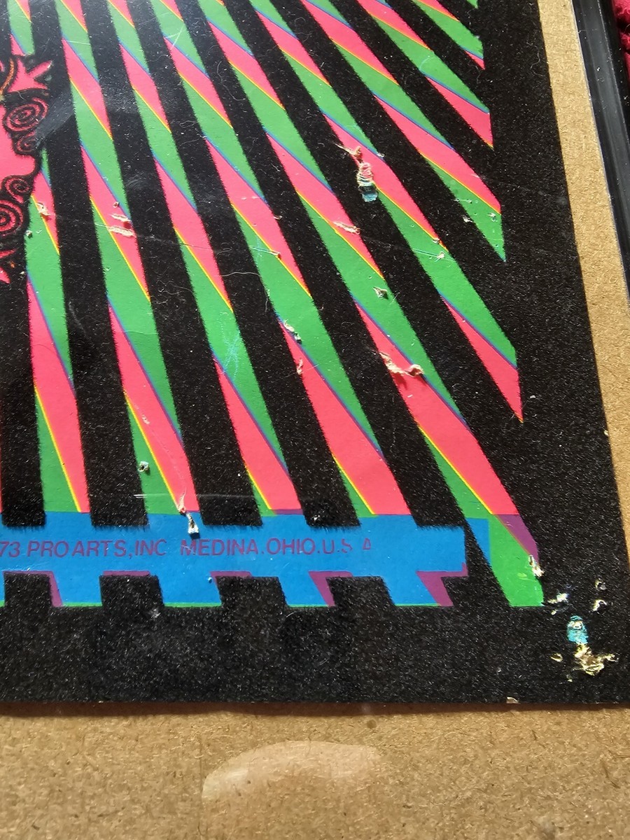 1970s vintage poster USA製 Blacklight Poster Zig Zag Man Enjoy 70's Vintage Poster | eBay