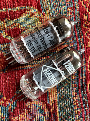 1 Pair 12BH7, NOS, Haltron und Electro Harmonix, geprüft/gemessen