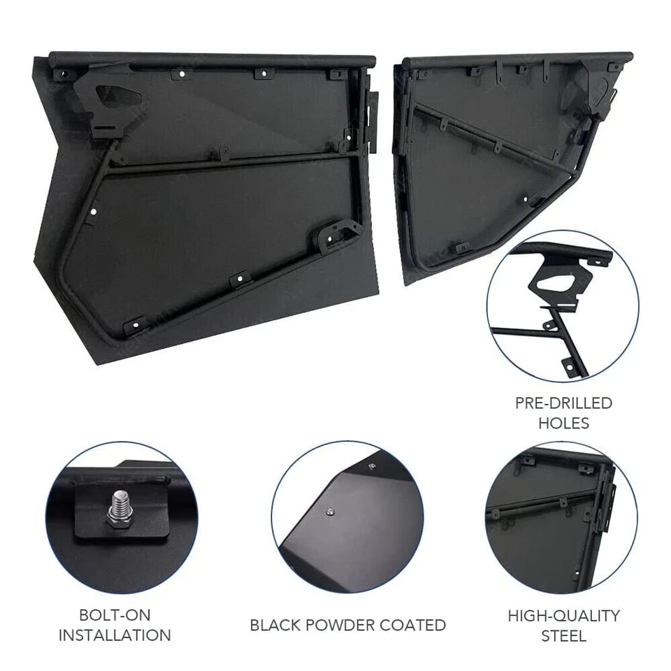 Kit de 4 puertas completas para Polaris RZR XP4 1000 2014-22/XP Turbo/S Velocity 4 asientos Foto 3 de 4