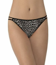 Size 8 XL Vanity Fair 18108 String-Bikini Panties "Modern Leopard" NEW NWT
