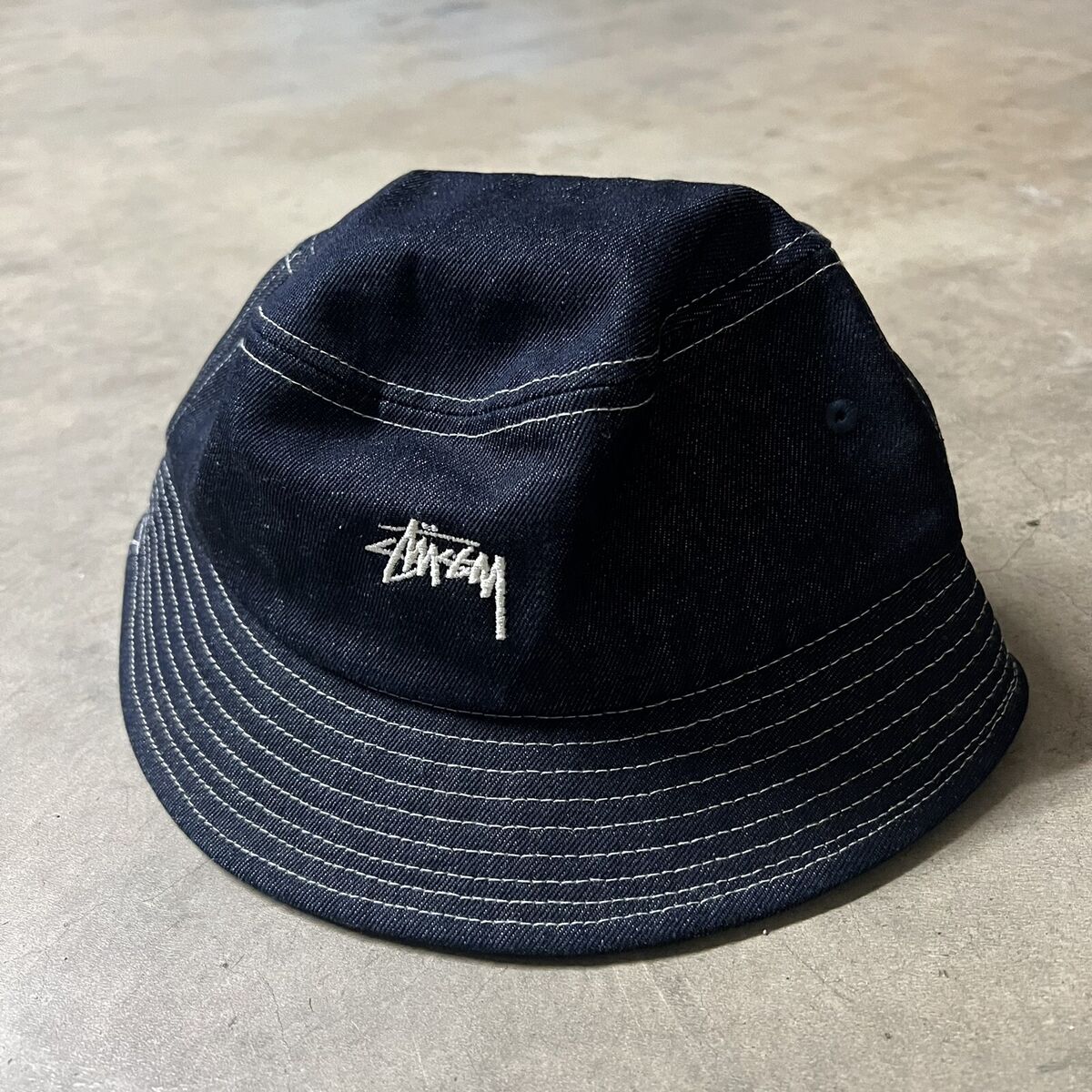 BNWT Stussy Japan Contrast Stitch Denim Bucket Hat L/XL | eBay BNWT Stussy Japan Contrast Stitch Denim Bucket Hat L/XL | eBay