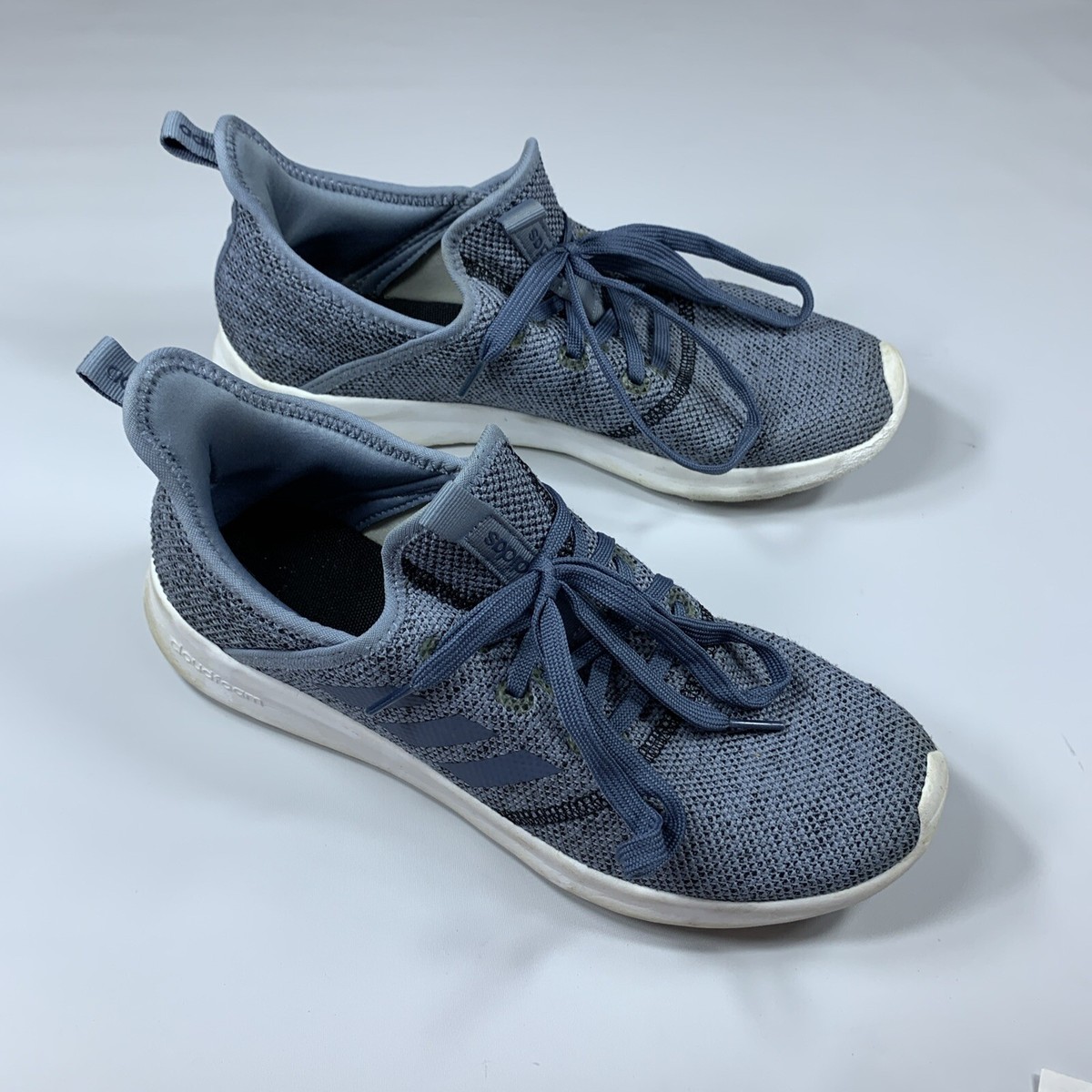 Adidas Cloudfoam Pure B43628 Blue Running Shoes Sneakers Womans Size