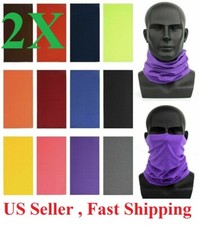 2pcs Face Mask Neck Gaiter Bandana bike Cover Scarf Balaclava Reusable headband