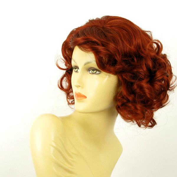 Perruque Mi-longue Synthétique Couleur Cuivre Intense - Réf. 350 Héloïse, Neuve Avec étiquettes