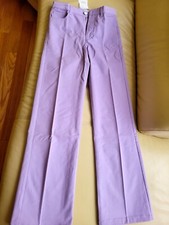 NEW MANGO COTTON WOMAN PANTS, 34, LAVENDER