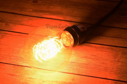 Single Socket Black Weatherproof Outdoor Pendant Light Lamp Cord, 15FT - Picture 3 of 5