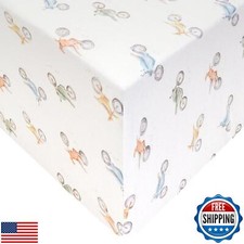 Premium Fitted Knit Crib Sheet/Toddler Sheet "Ryder" by Copper Pearl