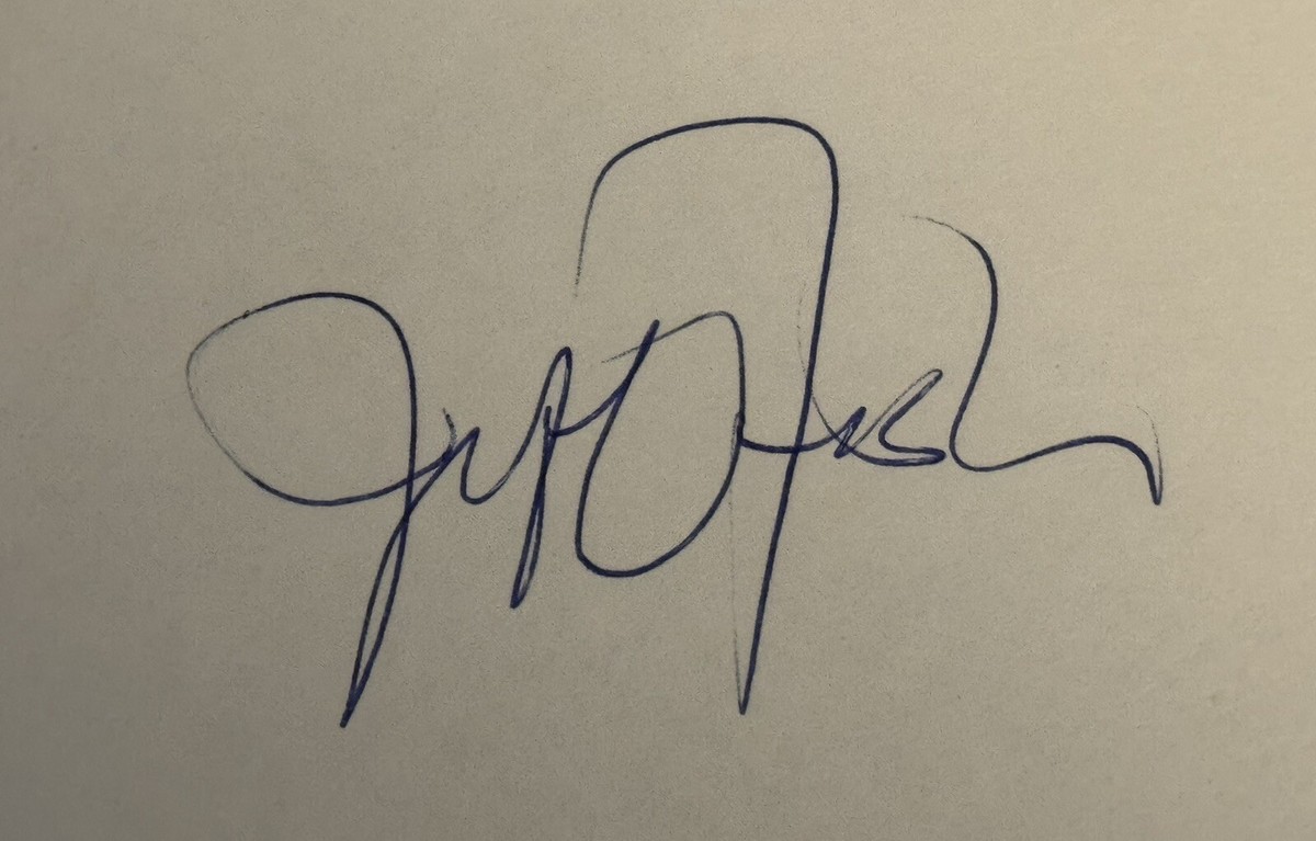 Jeff Fisher 1999 Authentic Signed Autograph Index Card Tennessee