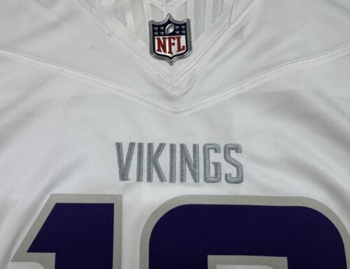 Medium Jefferson #18 Vapor FUSE Jersey Winter Warrior White Vikings Authentic - Bild 3 von 11