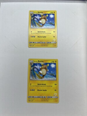 (2) Alolan Raichu - (#56 Pikachu Stamped) SM65 Battle Academy Regular