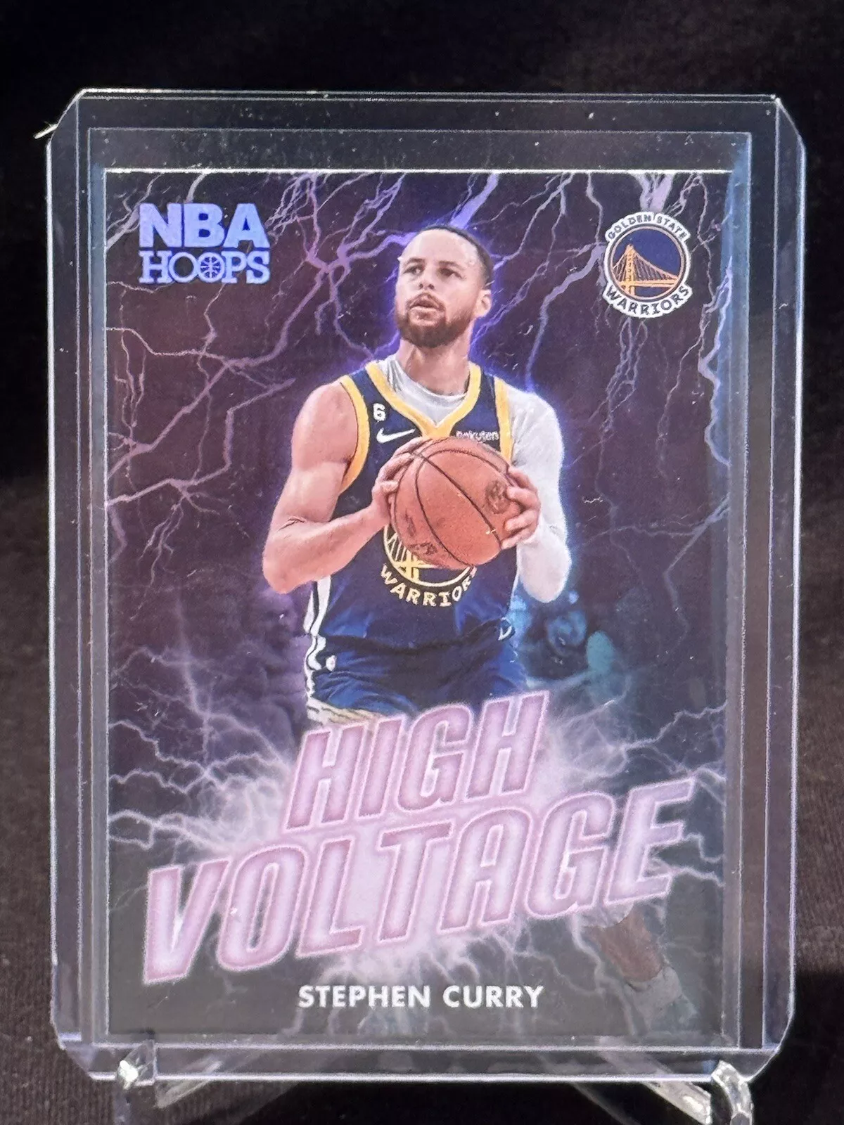 2023-24 Panini NBA Hoops High Voltage SP Insert #12 Stephen Curry
