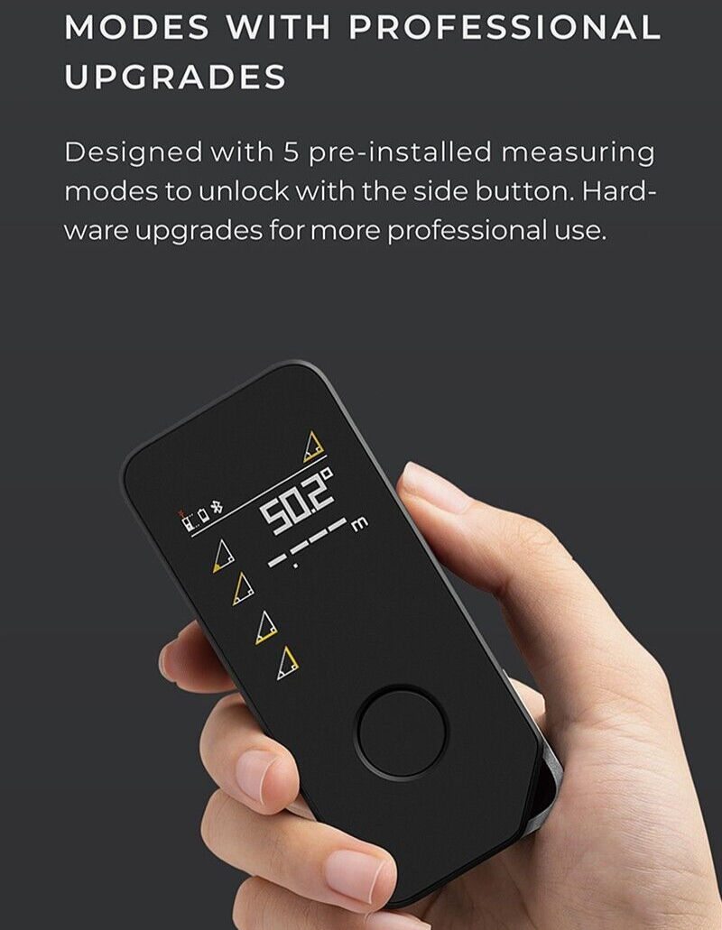 HOTO Laser Distance Meter Digital Tape Measure Area Volume Range Finder