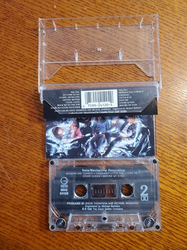 Tesla Mechanical Resonance Cassette Tape Geffen 1986 Hair Metal - Picture 4 of 8
