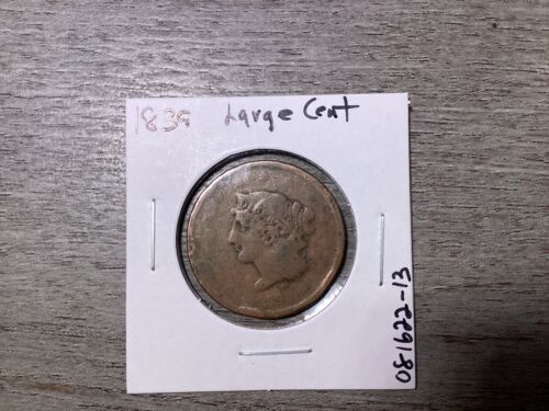 1839-Coronet Head Large Cent U.S. Copper Coin-081622-13