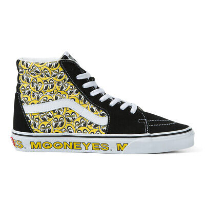 New Vans X Mooneyes Sk8-Hi Black/Yellow/White Sneakers New Vans X Mooneyes Sk8-Hi Black/Yellow/White Sneakers